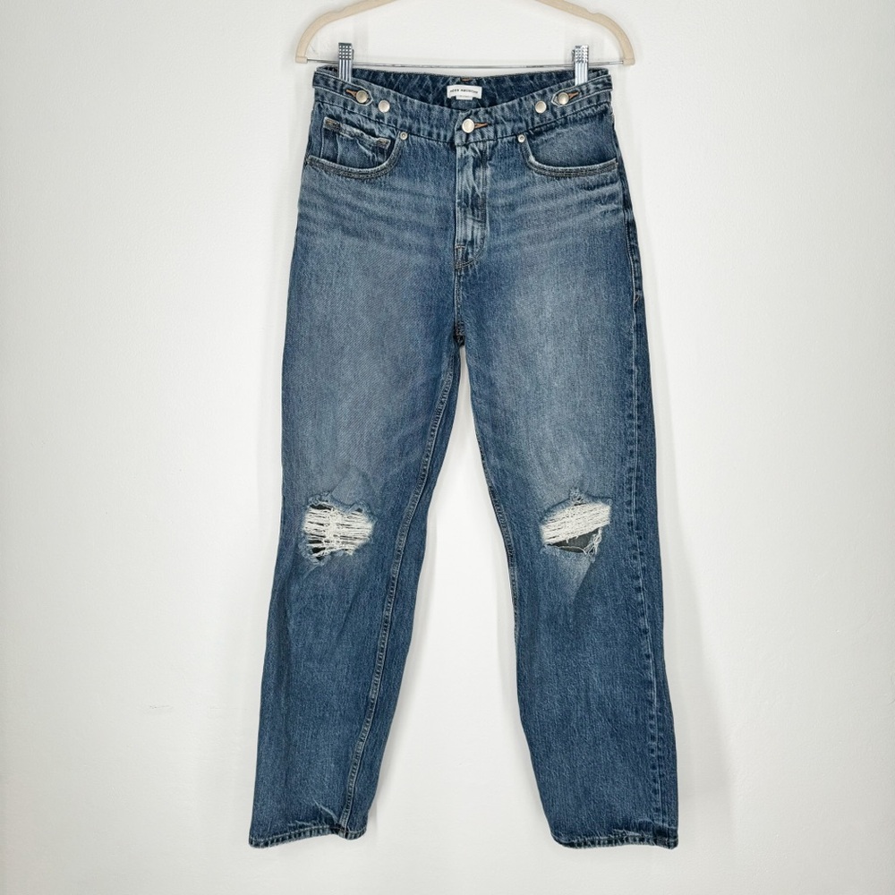 Good American Good 90s Straight High Rise Distressed Jeans Women’s Size 4/27